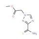methyl 2-(3-carbamothioyl-1H-1,2,4-triazol-1-yl)acetate - chemical structure image