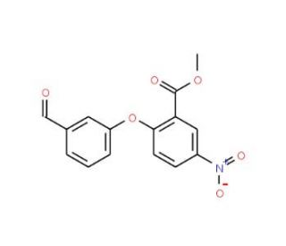Methyl 2-(3-formylphenoxy)-5-nitrobenzenecarboxylate - chemical structure image