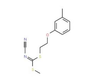 Methyl [2-(3-methylphenoxy)ethyl]-cyanocarbonimidodithioate - chemical structure image