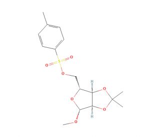 Methyl 2,3-O-isopropylidene-5-O-(p-tolylsulfonyl)-&beta;-D-ribofuranoside (CAS 4137-56-8) - chemical structure image