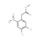 Methyl 2-(4,5-dichloro-2-nitrophenyl)acetate (CAS 286949-63-1) - chemical structure image