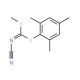 Methyl (2,4,6-trimethylphenyl) cyanocarbonimido-dithioate (CAS 152382-32-6) - chemical structure image
