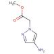 methyl 2-(4-amino-1H-pyrazol-1-yl)acetate - chemical structure image