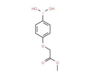Methyl 2-(4-boronophenoxy)acetate (CAS 957063-00-2) - chemical structure image