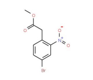 Methyl 2-(4-bromo-2-nitrophenyl)acetate (CAS 100487-82-9) - chemical structure image