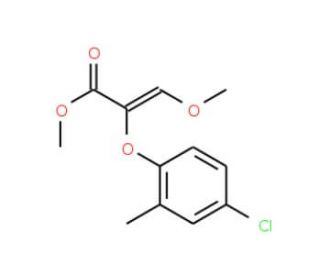 Methyl 2-(4-chloro-2-methylphenoxy)-3-methoxyacrylate - chemical structure image
