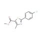 Methyl 2-(4-chlorophenyl)-4-methyl-1,3-thiazole-5-carboxylate (CAS 337924-65-9) - chemical structure image