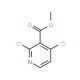 Methyl 2,4-dichloronicotinate (CAS 442903-28-8) - chemical structure image