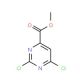 Methyl 2,4-dichloropyrimidine-6-carboxylate (CAS 6299-85-0) - chemical structure image