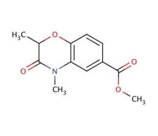 Methyl 2,4-dimethyl-3-oxo-3,4-dihydro-2H-1,4-benzoxazine-6-carboxylate - chemical structure image