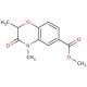 Methyl 2,4-dimethyl-3-oxo-3,4-dihydro-2H-1,4-benzoxazine-6-carboxylate - chemical structure image