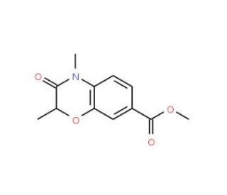 Methyl 2,4-dimethyl-3-oxo-3,4-dihydro-2H-1,4-benzoxazine-7-carboxylate - chemical structure image