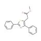 Methyl 2,4-diphenyl-5-thiazoleacetate (CAS 23821-92-3) - chemical structure image