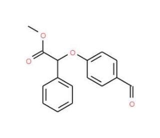 Methyl 2-(4-formylphenoxy)-2-phenylacetate (CAS 692754-44-2) - chemical structure image