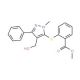 Methyl 2-{[4-(hydroxymethyl)-1-methyl-3-phenyl-1H-pyrazol-5-yl]sulfanyl}benzenecarboxylate - chemical structure image