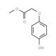 Methyl 2-(4-hydroxyphenoxy)acetate (CAS 70067-75-3) - chemical structure image