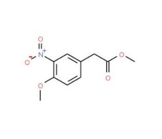 Methyl 2-(4-methoxy-3-nitrophenyl)acetate (CAS 34837-88-2) - chemical structure image