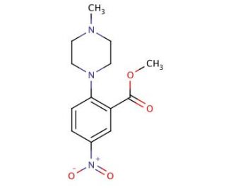 Methyl 2-(4-methylpiperazino)-5-nitrobenzenecarboxylate - chemical structure image