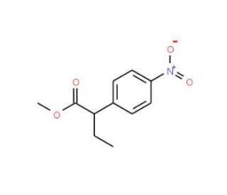 Methyl 2-(4-nitrophenyl)butanoate (CAS 24646-25-1) - chemical structure image