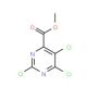 Methyl 2,5,6-trichloro-4-pyrimidinecarboxylate (CAS 89284-85-5) - chemical structure image