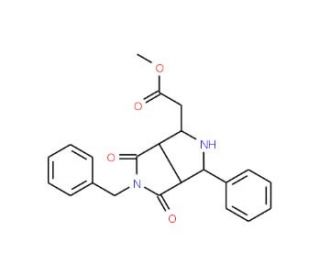 Methyl 2-(5-benzyl-4,6-dioxo-3-phenyloctahydropyrrolo[3,4-c]pyrrol-1-yl)acetate - chemical structure image