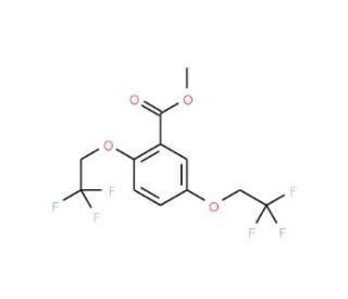 Methyl 2,5-bis(2,2,2-trifluoroethoxy)benzoate (CAS 175204-89-4) - chemical structure image