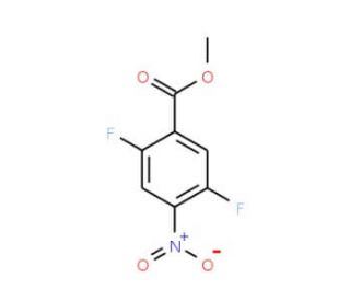 Methyl 2,5-difluoro-4-nitrobenzenecarboxylate (CAS 924868-81-5) - chemical structure image