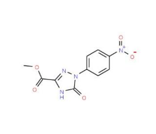 Methyl 2,5-dihydro-1-(4-nitrophenyl)-5-oxo-1H-1,2,4-triazole-3-carboxylate (CAS 412314-66-0) - chemical structure image