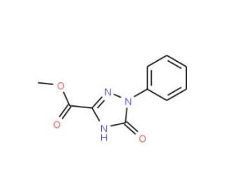 Methyl 2,5-dihydro-5-oxo-1-phenyl-1H-1,2,4-triazole-3-carboxylate (CAS 109519-47-3) - chemical structure image