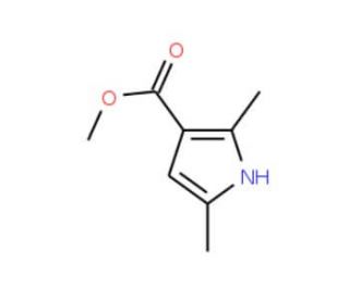 Methyl 2,5-dimethyl-1H-pyrrole-3-carboxylate (CAS 69687-80-5) - chemical structure image