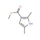 Methyl 2,5-dimethyl-1H-pyrrole-3-carboxylate (CAS 69687-80-5) - chemical structure image