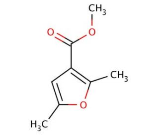 Methyl 2,5-dimethyl-3-furancarboxylate (CAS 6148-34-1) - chemical structure image
