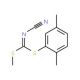 Methyl (2,5-dimethylphenyl) cyanocarbonimido-dithioate - chemical structure image