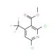 Methyl 2,6-dichloro-4-(trifluoromethyl)nicotinate (CAS 1130344-76-1) - chemical structure image