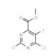 Methyl 2,6-dichloro-5-iodo-4-pyrimidinecarboxylate (CAS 1136962-00-9) - chemical structure image
