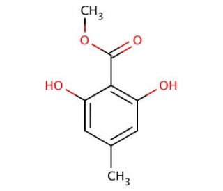 Methyl 2,6-dihydroxy-4-methylbenzoate (CAS 16846-10-9) - chemical structure image