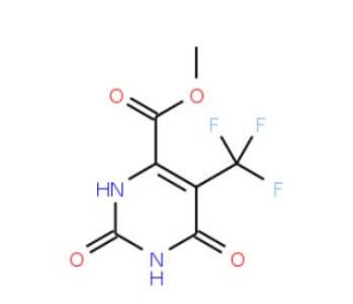 Methyl 2,6-dioxo-5-(trifluoromethyl)-1,2,3,6-tetrahydro-4-pyrimidinecarboxylate (CAS 936476-63-0) - chemical structure image