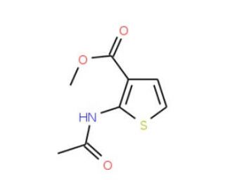 Methyl 2-(acetylamino)-3-thiophenecarboxylate (CAS 22288-81-9) - chemical structure image