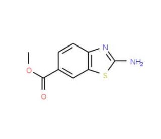 Methyl 2-amino-1,3-benzothiazole-6-carboxylate (CAS 66947-92-0) - chemical structure image