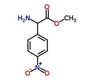 Methyl-2-amino-2-(4-nitrophenyl) acetate (CAS 360779-31-3) - chemical structure image