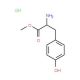 methyl 2-amino-3-(4-hydroxyphenyl)propanoate hydrochloride (CAS 68697-61-0) - chemical structure image