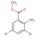 Methyl 2-amino-3,5-dibromobenzoate (CAS 606-00-8) - chemical structure image