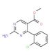 Methyl 2-amino-4-(2-chlorophenyl)pyrimidine-5-carboxylate (CAS 1133115-68-0) - chemical structure image