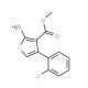Methyl 2-amino-4-(2-chlorophenyl)thiophene-3-carboxylate (CAS 350997-11-4) - chemical structure image