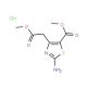 Methyl 2-amino-4-(2-methoxy-2-oxoethyl)thiazole-5-carboxylate hydrochloride (CAS 6497-03-6) - chemical structure image