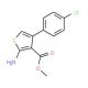 Methyl 2-amino-4-(4-chlorophenyl)thiophene-3-carboxylate (CAS 350997-10-3) - chemical structure image