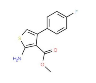 Methyl 2-amino-4-(4-fluorophenyl)thiophene-3-carboxylate (CAS 350997-12-5) - chemical structure image