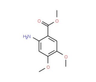 Methyl 2-amino-4,5-dimethoxybenzoate (CAS 26759-46-6) - chemical structure image