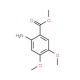 Methyl 2-amino-4,5-dimethoxybenzoate (CAS 26759-46-6) - chemical structure image