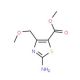 Methyl 2-amino-4-(methoxymethyl)-1,3-thiazole-5-carboxylate (CAS 905807-82-1) - chemical structure image
